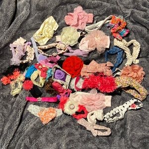 Baby girl bow bundle